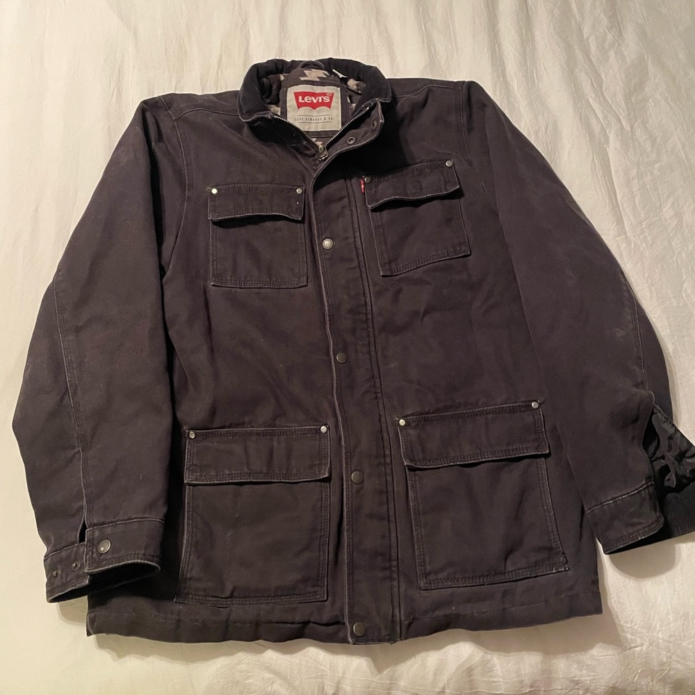 Levi's Dark Gray Military Field Jacket